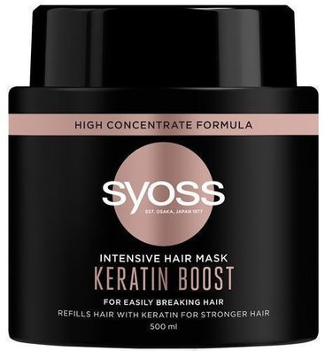 Syoss Keratin Boost Regenerierende Haarmaske, 500ml