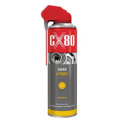 CX80 Lithium Spray 500 ml Schmiermittel Sprühfett Lithiumfett Schutz, Einzeldose