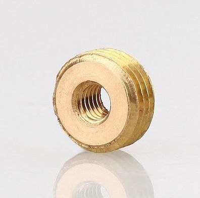 Reduzier Gewinde-Adapter Messing M10x1 AG auf M4 IG Länge 5mm