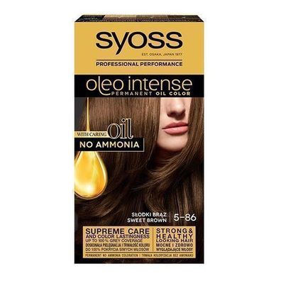 Syoss Oleo Intense Haarfarbe Süßes Braun 5-86, 200 ml