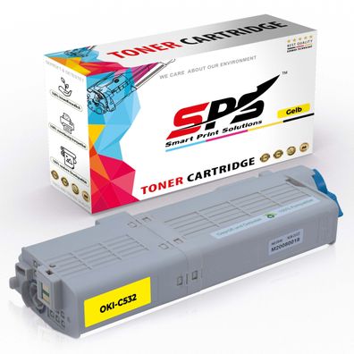 1x Kompatibel für OKI C542 Toner 46490605 Gelb