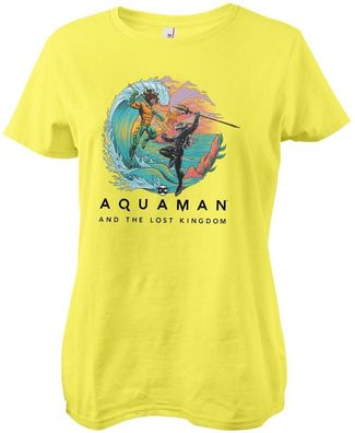 Aquaman Damen T-Shirt And The Lost Kingdom Girly Tee WB-5-AQLK004-DTF872