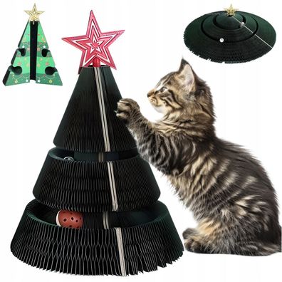 CHOINA Weihnachten Interaktives Spielzeug für Katzen DRAPAK mit Ball 2in1 GIFT