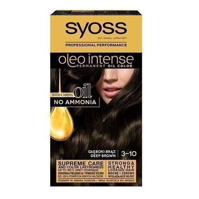 Syoss Oleo Intense Haarfarbe Tiefes Braun 3-10