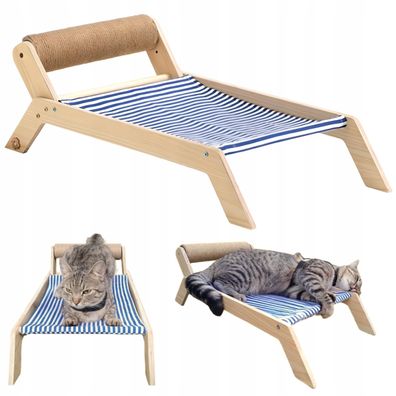 Holiday Lounger Katzenliege mit Kratzbaum 58cm