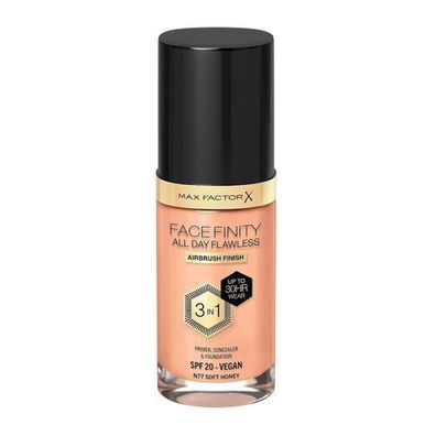 Max Factor Facefinity All Day Flawless 3w1 PodkÅ?ad w pÅ?ynie N77 Soft Honey, 30ml