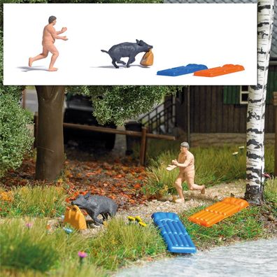 Busch H0 7948 Action Set: Wildschweinalarm - NEU