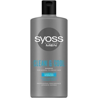 Syoss Men Clean & Cool Shampoo 440 ml