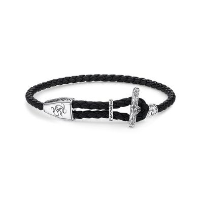 Thomas Sabo - A1859-682-11-L25v - Unisex-Armband - Silber-Leder - REBEL AT HEART