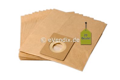 20 Staubsaugerbeutel passend für EUROPA STYLE 1050, 1150