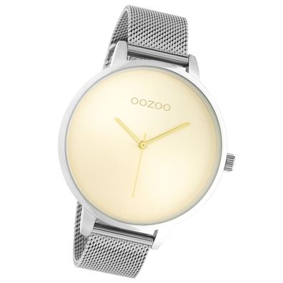 Oozoo Damen Armbanduhr Timepieces Analog Metall silber UOC10862