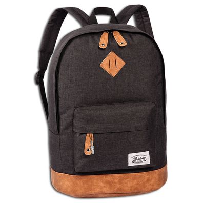 Bestway dunkelgrauer Tagesrucksack Kunstlederboden Businessrucksack ORI102F