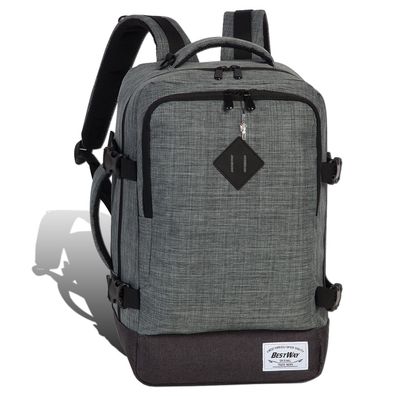 Bestway grauer Tagesrucksack Bordgepäck Businessrucksack unisex ORI103K