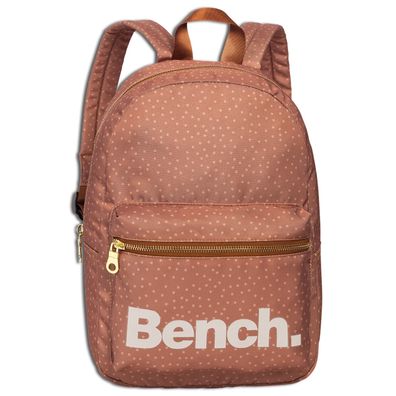 Bench cognacfarbener Rucksack Nylon Cityrucksack shoppen Damen 25x35x12 ORI304E