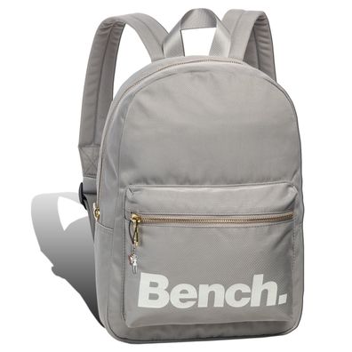 Bench grauer Rucksack Nylon Cityrucksack shoppen Damen 25x35x12 Daypack ORI304K