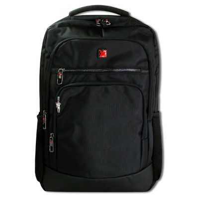 Travel N Meet Laptoprucksack, Notebooktasche gepolstert schwarz ORD212S