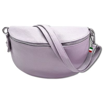 Florence Echtleder Bauchtasche groß Damen rosa Umhängetasche Jugend OTF825A