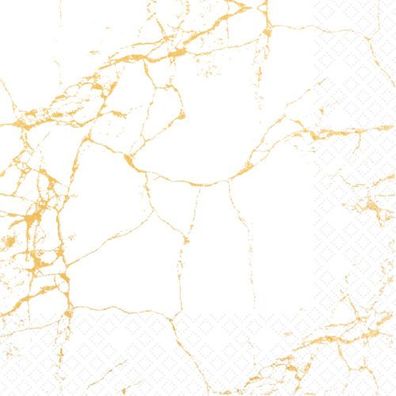 Serviette - Royal Marble white