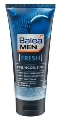 Balea HERREN Erfrischendes Peeling Gel 3in1, 100 ml