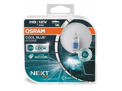 Glühlampen OSRAM H8 12V 35W PGJ19-1 Cool Blue Intense, Next Generation, + 100%, 2 Stk