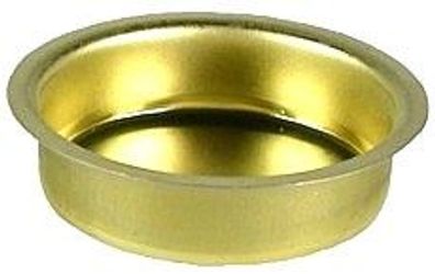 Blecheinsatz für Teelichter - Weißblech gold, Ø 40 mm - H 18 mm