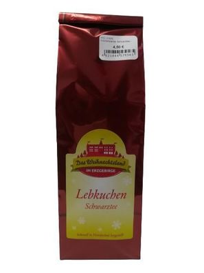 Aromatisierter Schwarztee - Lebkuchen, 100g