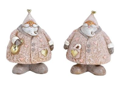 Nikolaus aus Poly Pink/Rosa 2-fach, (B/H/T) 8x10x6cm