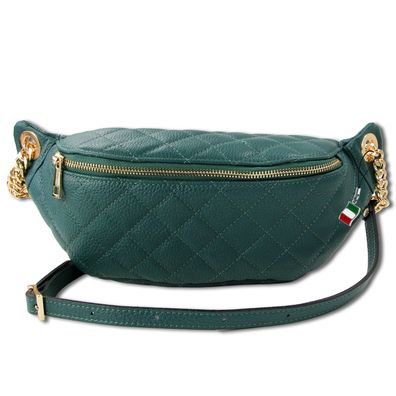 Florence Echtleder Gürteltasche Damen aquamarin Crossbody Bag Jugend OTM811T