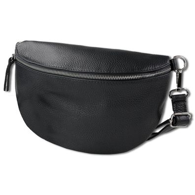 Toscanto Damen Gürteltasche Leder Tasche schwarz OTT825BS