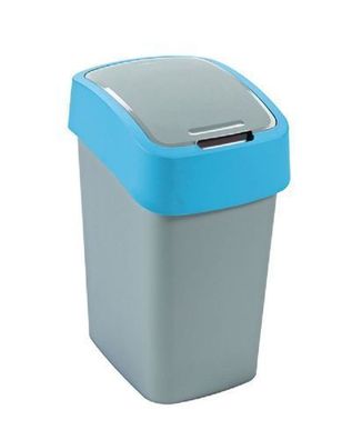 Mülleimer Flip Bin 25 l grau - blau CURVER