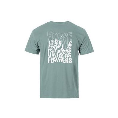 Horsefeathers Distort T-Shirt (Blue Haze)