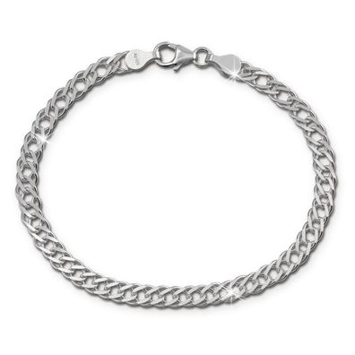 SilberDream 19cm Armband Panzer poliert silber Damen Herren Schmuck SDA2519J