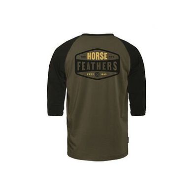 Horsefeathers Hexagon Ii Raglan T-Shirt (Burnt Olive)