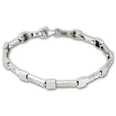 SilberDream Armband Damen Square 925er Sterling Silber 19cm Schmuck SDA475J