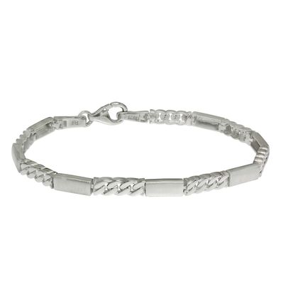 SilberDream Armband Damen Panzer 925er Silber 19cm silber Schmuck SDA4795M