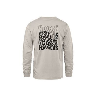 Horsefeathers Distort Ls T-Shirt (Cement)