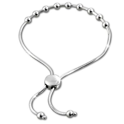 SilberDream Armband Damen Kugelkette ECHT 925 Silber 22cm Armschmuck SDA7002J