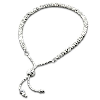 SilberDream Armband Damen Himbeerkette ECHT 925 Silber 24cm Armschmuck SDA7003J