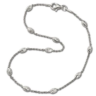 SilberDream Fußkette 925 Silber 25cm Typhoon Damen Schmuck silber SDF3015J