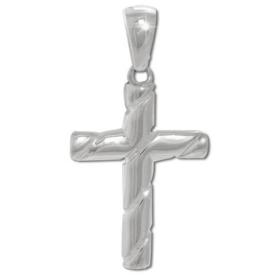 SilberDream Damen Kreuz Ketten-Anhänger silberfarben aus 925 Silber SDH4388J