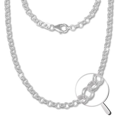 SilberDream Halskette 925 Silber 45cm Erbskette rund Schmuck silber SDK20845