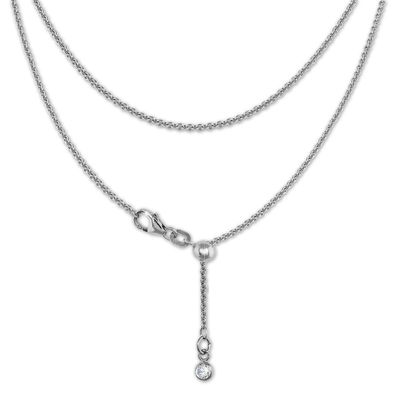 SilberDream Collier Echt 925 Silber 45cm Damen Halsschmuck silber SDK22545J