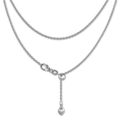 SilberDream Collier Echt 925 Silber 45cm Damen Halsschmuck Herz silber SDK22645J