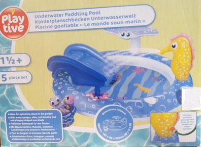 Playtive Kinder Erlebnispool »Unterwasserwelt« inkl. Meeresbewohner-Spielfiguren