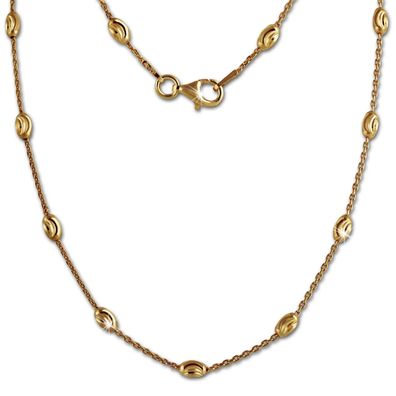 SilberDream Halskette 925 Silber vergoldet 45cm Schmuck silber gold SDK26245Y
