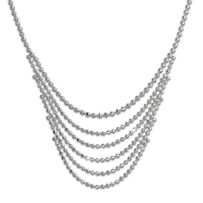 SilberDream Collier Echt 925 Silber 47cm Damen Halsschmuck silber SDK27042J