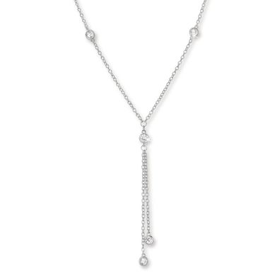 SilberDream Collier Echt 925 Silber 49cm Damen Halsschmuck weiß silber SDK27845J