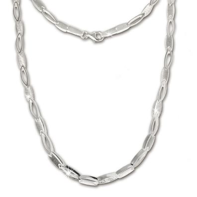 SilberDream 45cm Collier Kette oval matt Silber Damen Halsschmuck SDK403