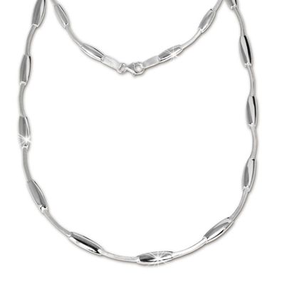 SilberDream 45cm Collier Kette Design matt Silber Damen Halsschmuck SDK404