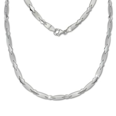 SilberDream 45cm Collier Kette Muster matt Silber Damen Halsschmuck SDK437J